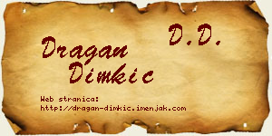 Dragan Dimkić vizit kartica